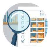 Icono de blindaje informacional en gestión documental con carpeta segura.